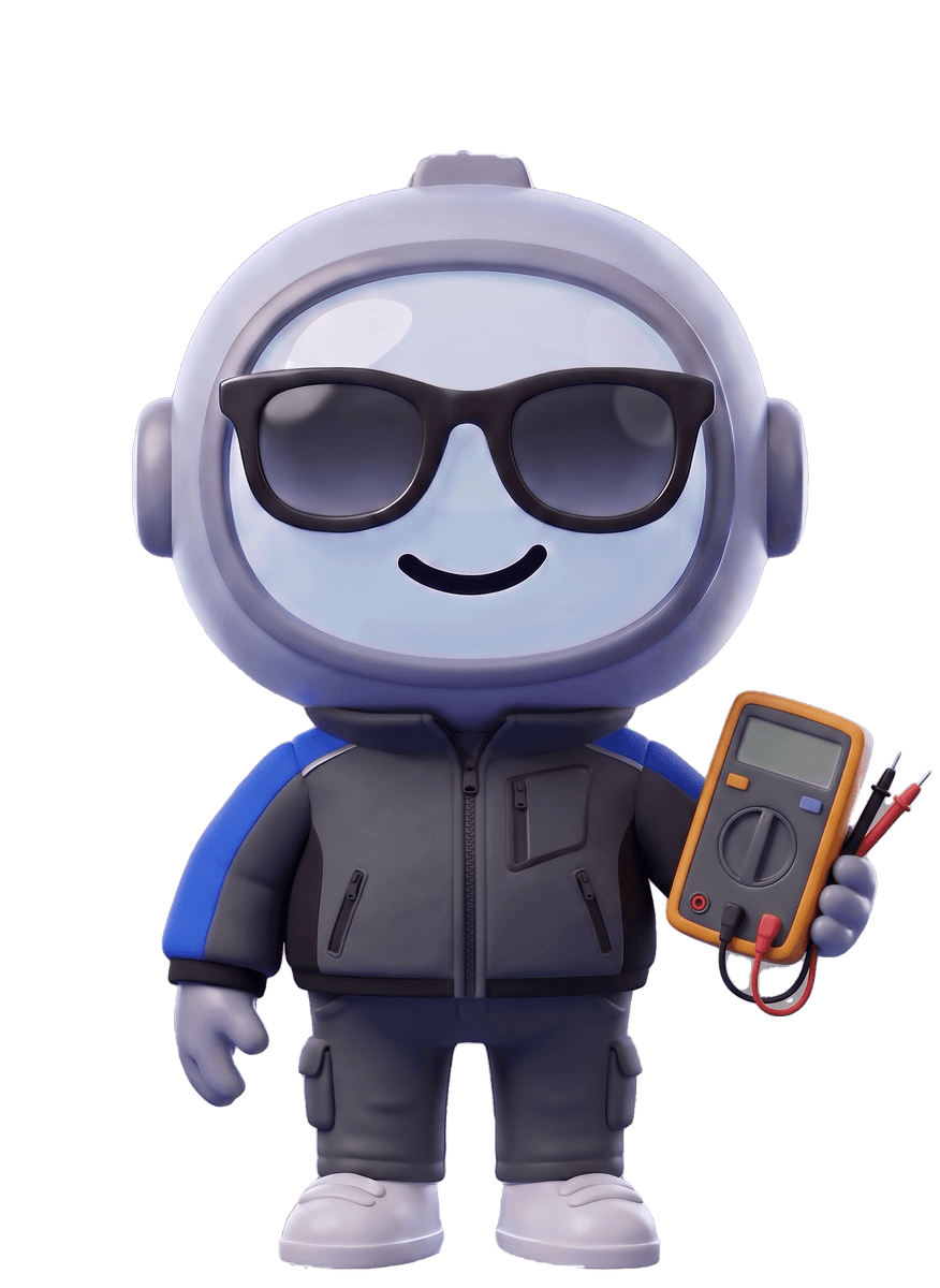ElektroKollege – Arbeitsjacke, Arbeitshose und Multimeter